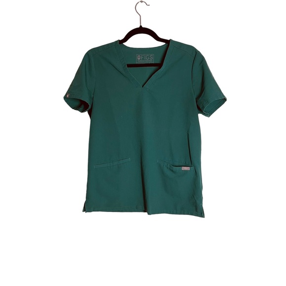Figs Tops - Figs kelly green scrub top